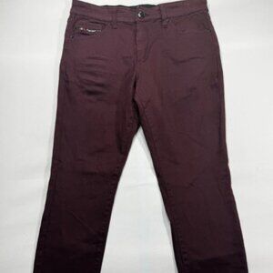 Fried-Denim Men's Slim Fit Burgundy Stretch Denim Jeans
